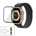Wild Path Loop 尼龍錶帶搭配 3D 曲面膜，適用於 Apple Watch Series 9 / 8 / 7 41mm，適用於 Apple Watch 3 / 2 / 1 38mm，適用於 Apple Watch 3 / 2 / 1 42mm