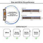 Wild Path Loop 尼龍錶帶搭配 3D 曲面膜，適用於 Apple Watch 6 / 5 / 4 / SE 40mm，適用於 Apple Watch Ultra / 2 49mm，適用於 Apple Watch Series 9 / 8 / 7 45mm