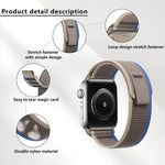 Wild Path Loop 尼龍錶帶搭配 3D 曲面膜，適用於 Apple Watch Series 9 / 8 / 7 41mm，適用於 Apple Watch 3 / 2 / 1 38mm，適用於 Apple Watch 3 / 2 / 1 42mm