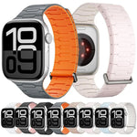 I 形磁性矽膠錶帶，適用於 Apple Watch 46mm / 49mm / 45mm / 44mm，適用於 Apple Watch 42mm / 41mm / 40mm / 38mm