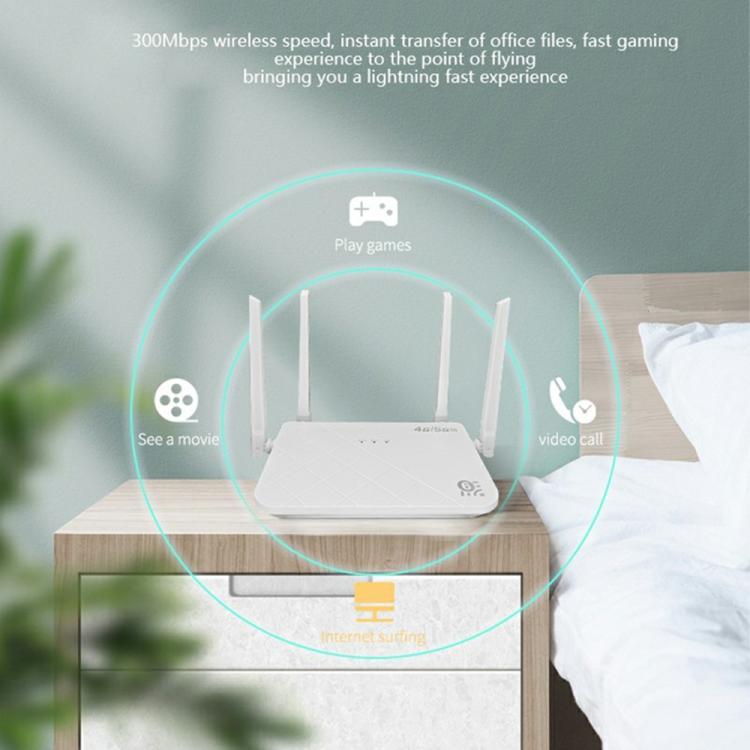 CP108 家用辦公網路共享設備 WIFI 5G LTE 4G路由器 300Mbps無線熱點，白色，黑色