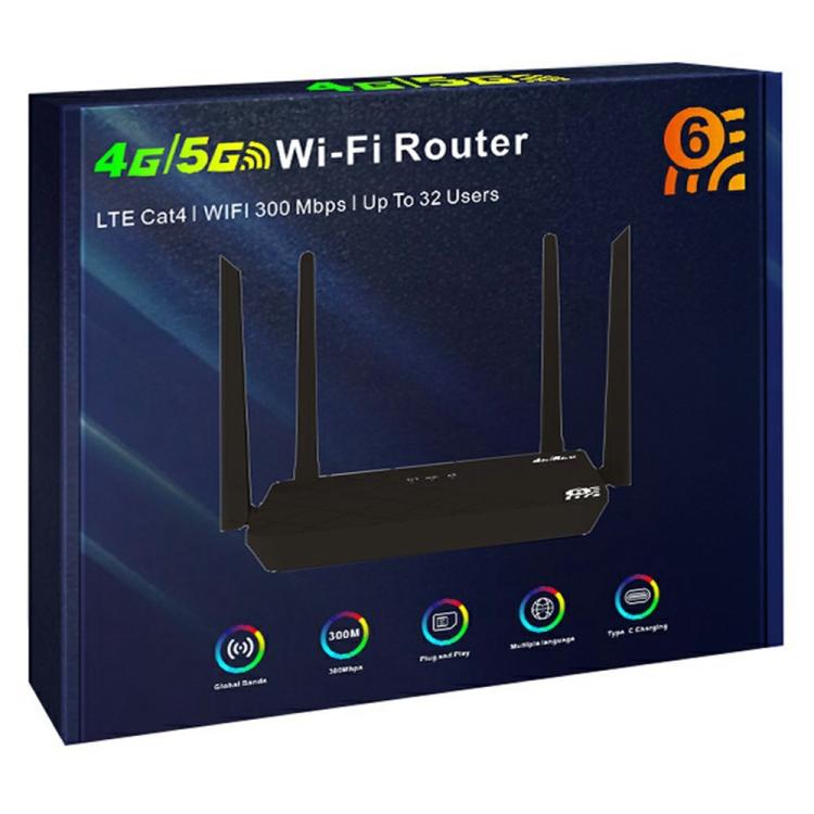 CP108 家用辦公網路共享設備 WIFI 5G LTE 4G路由器 300Mbps無線熱點，白色，黑色