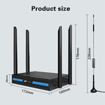 ED126-E 帶2個戶外吸盤天線 4G LTE路由器 WiFi CPE無線網路路由器，美規插頭，歐規插頭