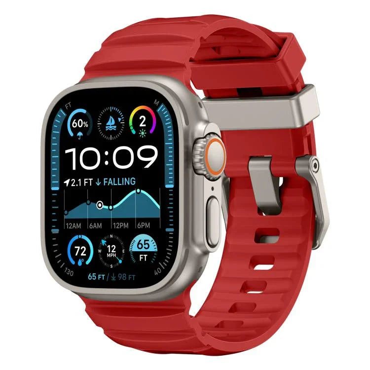 岩峰矽膠錶帶，適用於 Apple Watch 46mm / 49mm / 45mm / 44mm