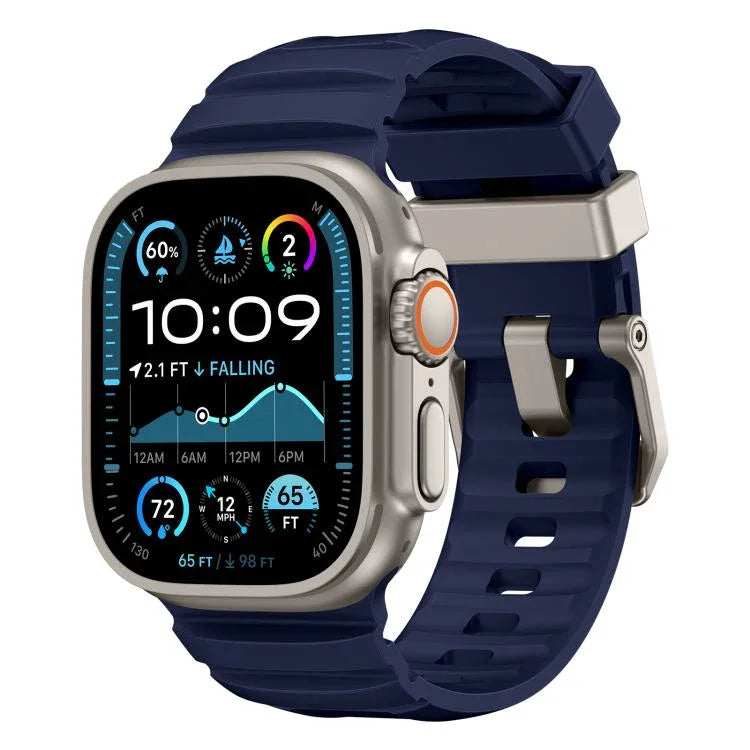 岩峰矽膠錶帶，適用於 Apple Watch 46mm / 49mm / 45mm / 44mm