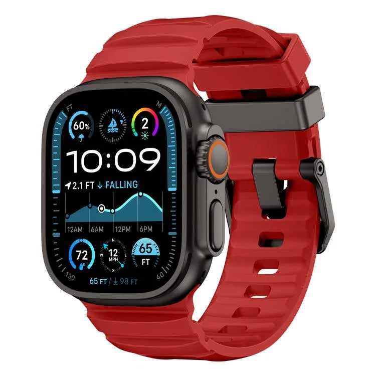 岩峰矽膠錶帶，適用於 Apple Watch 46mm / 49mm / 45mm / 44mm