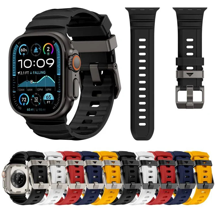 岩峰矽膠錶帶，適用於 Apple Watch 46mm / 49mm / 45mm / 44mm