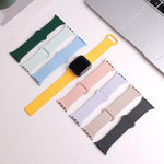 荔枝紋磁性環矽膠錶帶，適用於 Apple Watch 46mm / 49mm / 45mm / 44mm，適用於 Apple Watch 42mm / 41mm / 40mm / 38mm