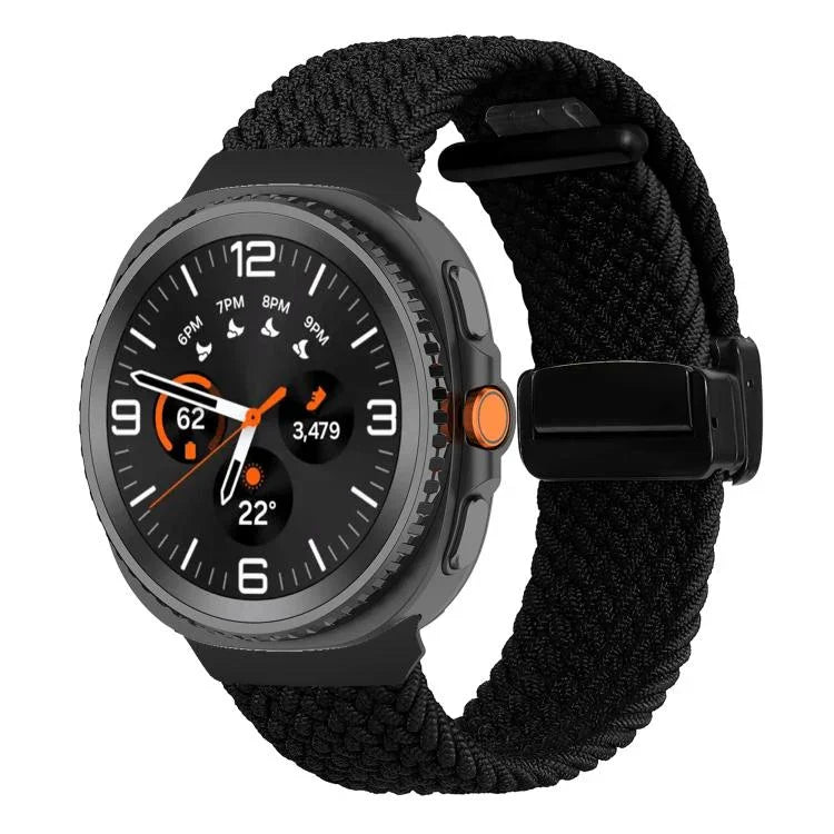 折疊磁扣編織錶帶，適用於Samsung Galaxy Watch8 / Watch8 Classic
