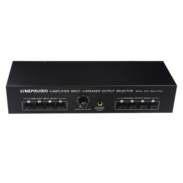 B075 4輸入4輸出功率放大器揚聲器選擇切換器，300W 每通道音質無損，B075