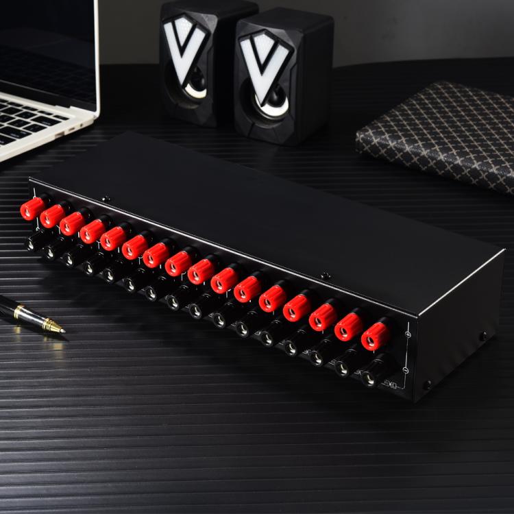 B075 4輸入4輸出功率放大器揚聲器選擇切換器，300W 每通道音質無損，B075