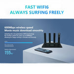 WR800 WiFi路由器 4個LAN端口 600Mbps WiFi 6 無線調製解調器 帶SIM卡槽 4G LTE，美規插頭，歐規插頭