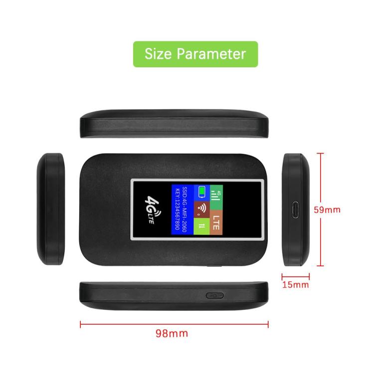MF860 旅行用無線口袋熱點 彩屏 便攜4G LTE WiFi路由器