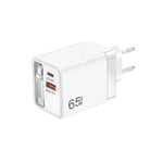 FC1 3-in-1 70cm Retractable Type-C Cable, PD3.0, QC3.0 USB Phone Charger, EU Plug, EU Plug