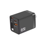 FC1 3合1 70公分可伸縮 Type-C 線，PD3.0，QC3.0 USB 手機充電器，美規插頭