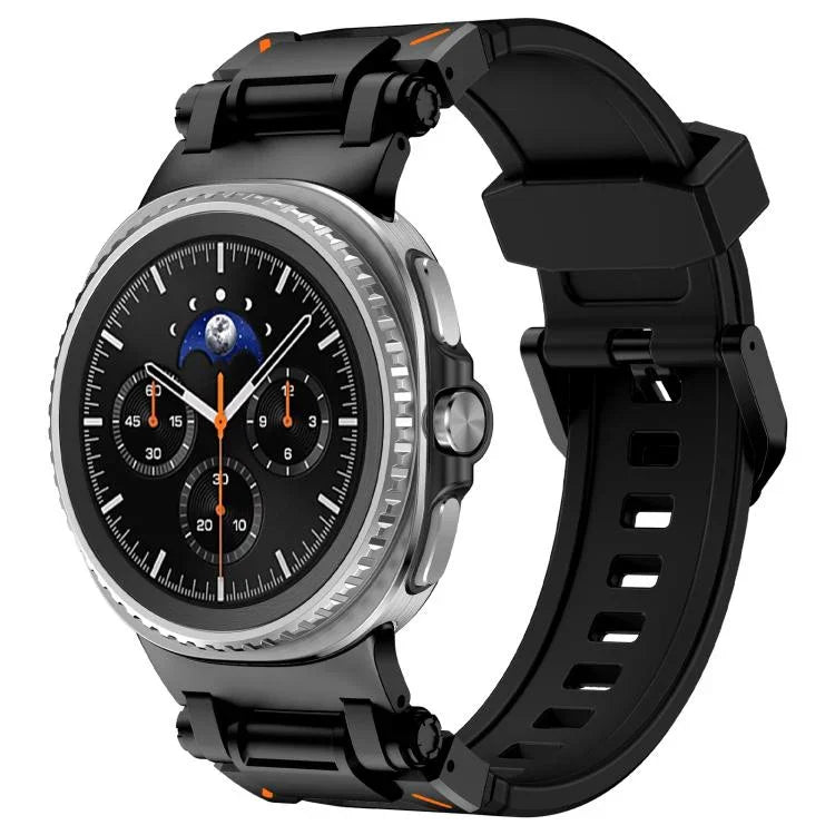 Explorer金屬接頭矽膠錶帶，適用於Samsung Galaxy Watch8 / Watch8 Classic