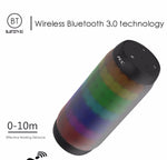 BQ615 PRO 彩色 LED 無線 HiFi 立體聲喇叭，結合藍牙 + TF 卡播放器 + FM 收音機 + AUX + NFC，BQ615 PRO