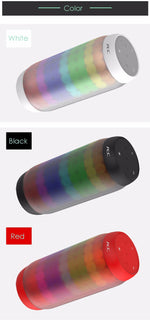 BQ615 PRO 彩色 LED 無線 HiFi 立體聲喇叭，結合藍牙 + TF 卡播放器 + FM 收音機 + AUX + NFC，BQ615 PRO