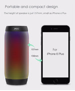 BQ615 PRO 彩色 LED 無線 HiFi 立體聲喇叭，結合藍牙 + TF 卡播放器 + FM 收音機 + AUX + NFC，BQ615 PRO