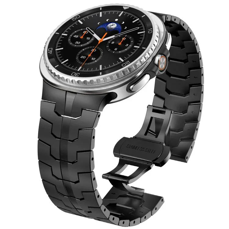 蝴蝶扣不鏽鋼錶帶，適用於Samsung Galaxy Watch8 / Watch8 Classic