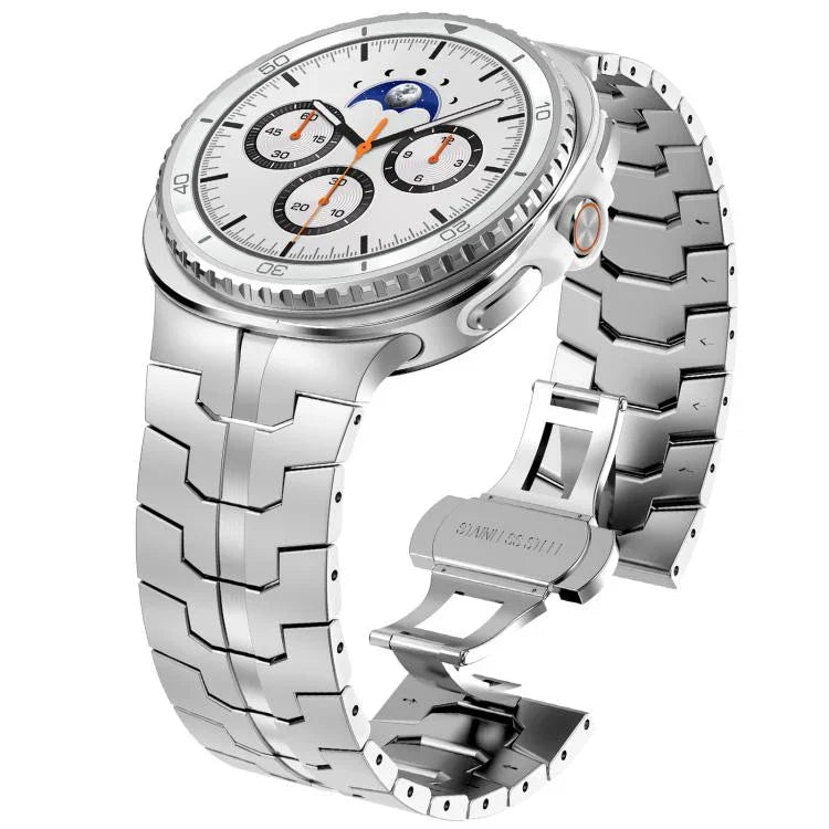 蝴蝶扣不鏽鋼錶帶，適用於Samsung Galaxy Watch8 / Watch8 Classic