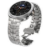 蝴蝶扣不鏽鋼錶帶，適用於Samsung Galaxy Watch8 / Watch8 Classic