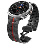 蝴蝶扣不鏽鋼錶帶，適用於Samsung Galaxy Watch8 / Watch8 Classic