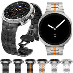 蝴蝶扣不鏽鋼錶帶，適用於Samsung Galaxy Watch8 / Watch8 Classic