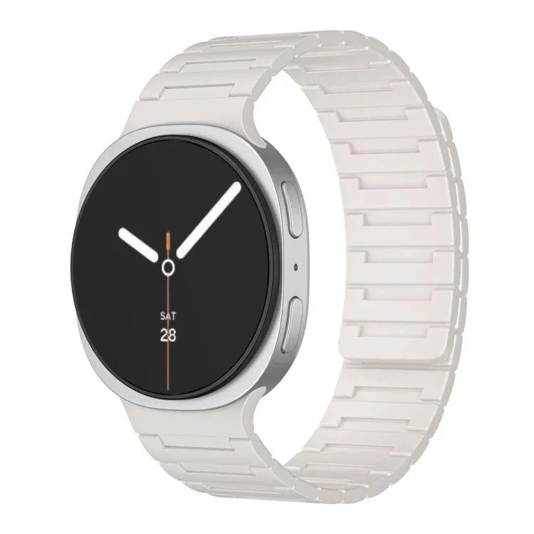 柔軟矽膠磁吸錶帶，適用於Samsung Galaxy Watch8 / Watch8 Classic