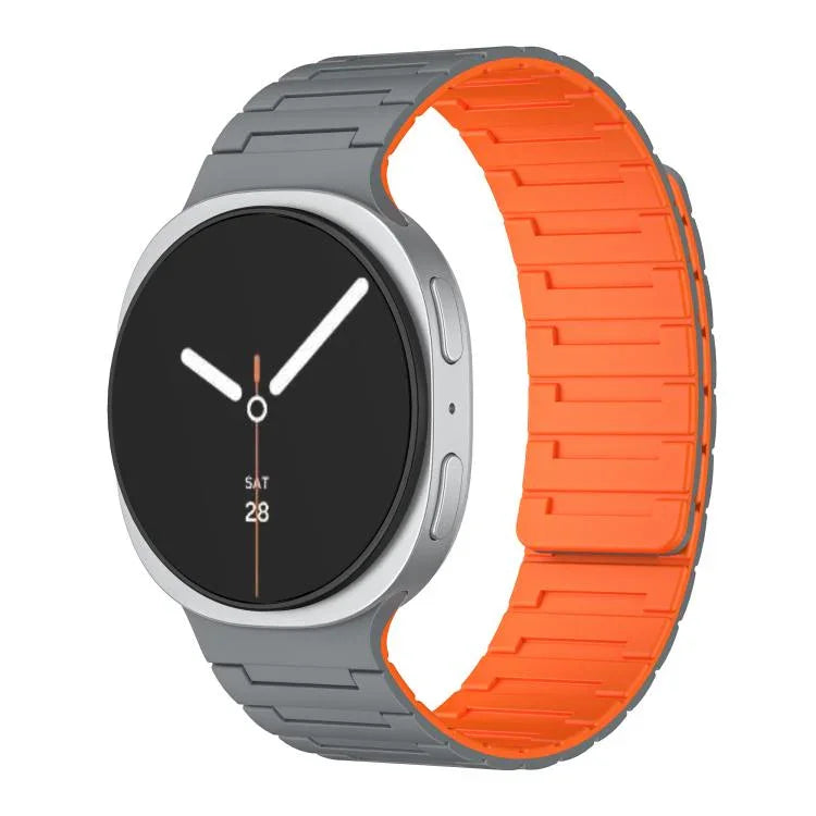 柔軟矽膠磁吸錶帶，適用於Samsung Galaxy Watch8 / Watch8 Classic