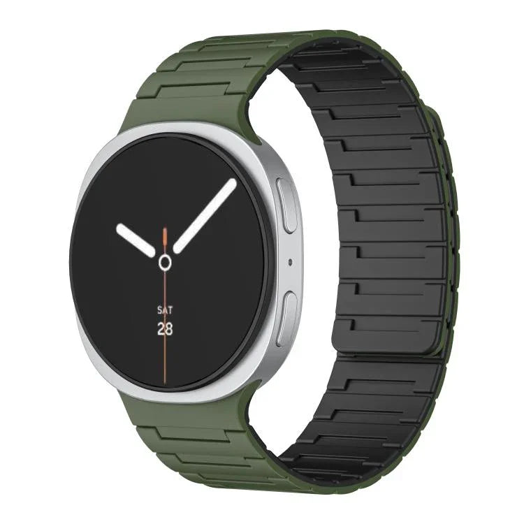 柔軟矽膠磁吸錶帶，適用於Samsung Galaxy Watch8 / Watch8 Classic