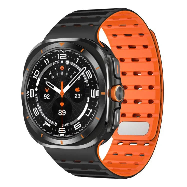 Breathable Silicone Magnetic Watch Band, For Samsung Galaxy Watch Ultra 47mm / Ultra 2025