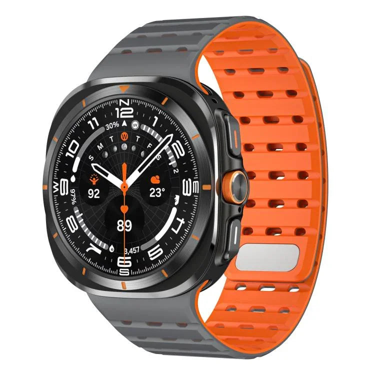 Breathable Silicone Magnetic Watch Band, For Samsung Galaxy Watch Ultra 47mm / Ultra 2025