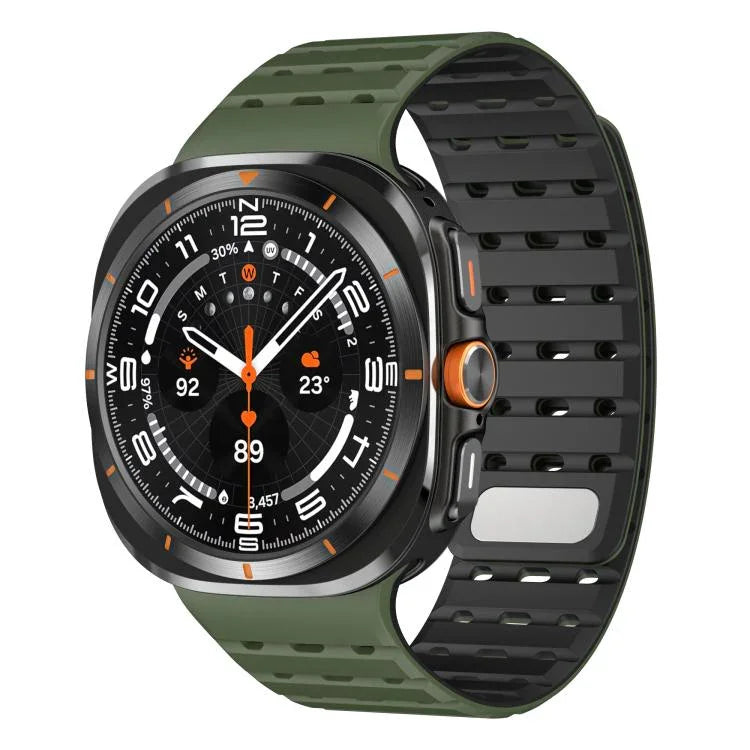 Breathable Silicone Magnetic Watch Band, For Samsung Galaxy Watch Ultra 47mm / Ultra 2025