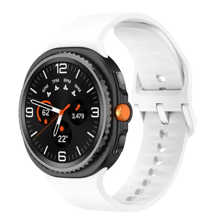 Flat Solid Color Silicone Watch Band, For Samsung Galaxy Watch8 / Watch8 Classic