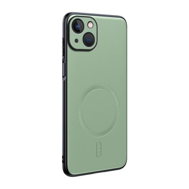 素面皮革MagSafe防震手機殼，適用於iPhone 15、iPhone 14 Plus、iPhone 14、iPhone 14 Pro、iPhone 14 Pro Max、iPhone 13 Pro Max、iPhone 13 Pro、iPhone 13