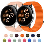 織紋尼龍魔鬼氈金屬接口錶帶，適用於 Google Pixel Watch 4 / Watch 3 45mm，適用於 Google Pixel Watch 4 / 3 / 2 / 1 41mm