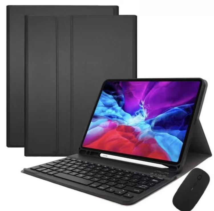 可拆卸磁吸藍牙鍵盤平板保護套附滑鼠，適用於 iPad 2025，適用於 iPad 2022