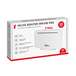 WR700-E SIM 卡 300Mbps 亞歐版 可拆卸天線 行動 WiFi 4G CPE 路由器，歐規插頭