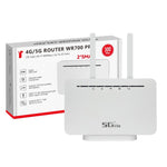 WR700-E SIM 卡 300Mbps 亞歐版 可拆卸天線 行動 WiFi 4G CPE 路由器，歐規插頭