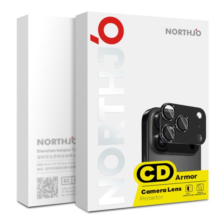 NORTHJO CD 靜脈相機鏡頭保護鋼化玻璃後鏡頭膜，適用於 iPhone 17 Pro Max、iPhone 17 Pro