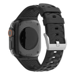 輪胎紋雙色矽膠錶帶，適用於Apple Watch 46mm / 49mm / 45mm / 44mm，42mm / 41mm / 40mm / 38mm