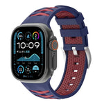 輪胎紋雙色矽膠錶帶，適用於Apple Watch 46mm / 49mm / 45mm / 44mm，42mm / 41mm / 40mm / 38mm