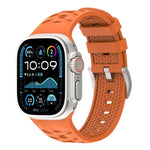 輪胎紋雙色矽膠錶帶，適用於Apple Watch 46mm / 49mm / 45mm / 44mm，42mm / 41mm / 40mm / 38mm