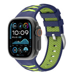 輪胎紋雙色矽膠錶帶，適用於Apple Watch 46mm / 49mm / 45mm / 44mm，42mm / 41mm / 40mm / 38mm