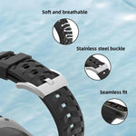 輪胎紋雙色矽膠錶帶，適用於Apple Watch 46mm / 49mm / 45mm / 44mm，42mm / 41mm / 40mm / 38mm