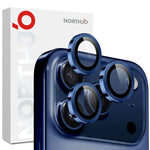 NORTHJO 相機鏡頭保護圈 CD 金屬環鋼化玻璃膜，適用於 iPhone 17 Pro / 17 Pro Max