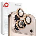 NORTHJO 相機鏡頭保護圈 CD 金屬環鋼化玻璃膜，適用於 iPhone 17 Pro / 17 Pro Max
