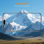 2片 ENKAY 加厚膠水無白邊 9H 大弧邊高鋁矽鋼化玻璃膜，適用於 iPhone 17 Pro Max、iPhone 17 Pro、iPhone 17、iPhone Air