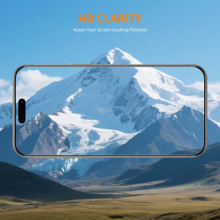 2片 ENKAY 加厚膠水無白邊 9H 大弧邊高鋁矽鋼化玻璃膜，適用於 iPhone 17 Pro Max、iPhone 17 Pro、iPhone 17、iPhone Air
